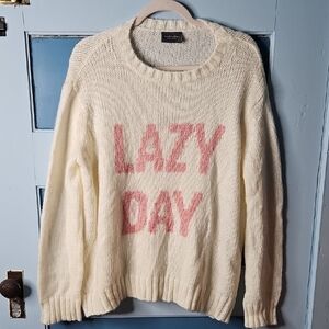 Wooden Ships Women's Lazy Day Cream Oversized Sweater S/M